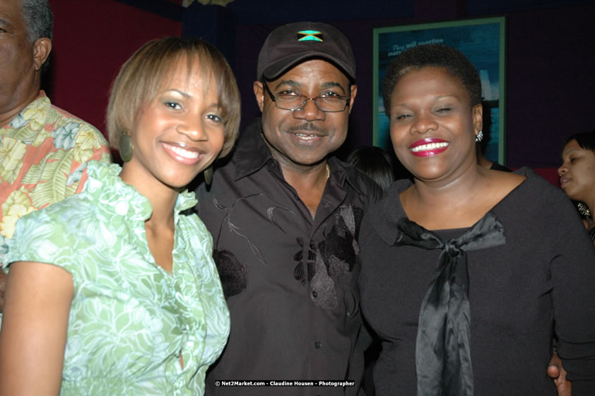 The Hon. Orette Bruce Goldwin, M.P., Prime Minister of Jamaica, Minister of Tourism, Hon. Edmund Bartlett, and Director of Tourism, Basil Smith at the Air Jamaica Jazz and Blues Festival 2008 The Art of Music - Thrusday, January 24, 2008 - Air Jamaica Jazz & Blues 2008 The Art of Music venue at the Aqaueduct on Rose Hall Resort & Counrty Club, Montego Bay, St. James, Jamaica W.I. - Thursday, January 24 - Saturday, January 26, 2008 - Photographs by Net2Market.com - Claudine Housen & Barry J. Hough Sr, Photographers - Negril Travel Guide, Negril Jamaica WI - http://www.negriltravelguide.com - info@negriltravelguide.com...!