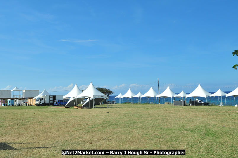 Preparations at the Venue - Jamaica Jazz and Blues Festival 2009, Thursday, January 15, 2009 - Venue at the Aqueduct on Rose Hall Resort &amp; Country Club, Montego Bay, Jamaica - Thursday, January 22 - Saturday, January 24, 2009 - Photographs by Net2Market.com - Barry J. Hough Sr, Photographer/Photojournalist - Negril Travel Guide, Negril Jamaica WI - http://www.negriltravelguide.com - info@negriltravelguide.com...!