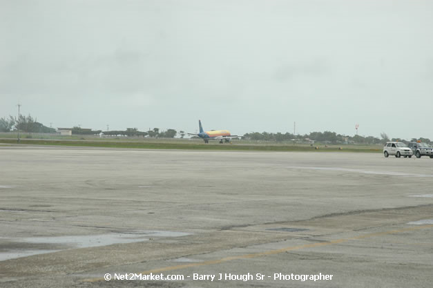 Air Jamaica Airline - Landing & Take Off - MBJ Airports Limited - Sangster International Airport - Domestic Terminal - Montego Bay, St James, Jamaica W.I. - MBJ Limited - Transforming Sangster International Airport into a world class facility - Photographs by Net2Market.com - Negril Travel Guide, Negril Jamaica WI - http://www.negriltravelguide.com - info@negriltravelguide.com...!