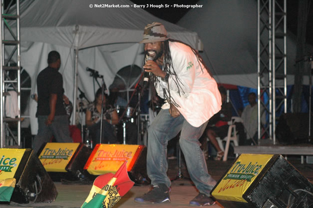 Tony Rebel at Tru-Juice Rebel Salute 2008 - The 15th staging of Tru-Juice Rebel Salute, Saturday, January 12, 2008, Port Kaiser Sports Club, St. Elizabeth, Jamaica W.I. - Photographs by Net2Market.com - Barry J. Hough Sr, Photographer - Negril Travel Guide, Negril Jamaica WI - http://www.negriltravelguide.com - info@negriltravelguide.com...!