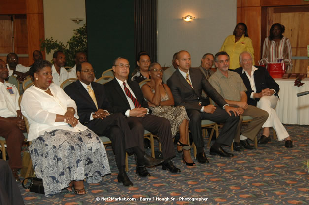 Red Cap Porters Awards - Minister of Tourism, Hon. Edmund Bartlett - Director of Tourism, Basil Smith - Friday, December 14, 2007 - Holiday Inn Sunspree, Montego Bay, Jamaica W.I. - Photographs by Net2Market.com - Barry J. Hough Sr, Photographer - Negril Travel Guide, Negril Jamaica WI - http://www.negriltravelguide.com - info@negriltravelguide.com...!