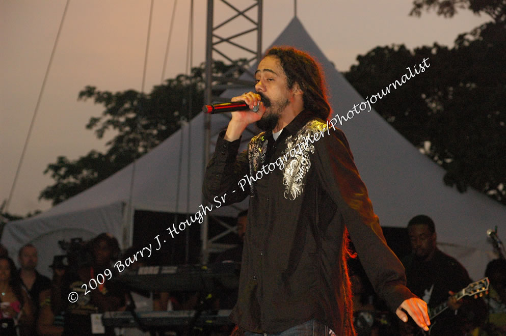 Damian 'Jr. Gong' Marley & NAS @ Reggae Sumfest 2009 - International Night 2 - Reggae Sumfest 2009,Catherine Hall, Montego Bay, St. James, Jamaica W.I. - Saturday, July 25, 2009 - Reggae Sumfest 2009, July 19 - 25, 2009 - Photographs by Net2Market.com - Barry J. Hough Sr. Photojournalist/Photograper - Photographs taken with a Nikon D70, D100, or D300 - Negril Travel Guide, Negril Jamaica WI - http://www.negriltravelguide.com - info@negriltravelguide.com...!